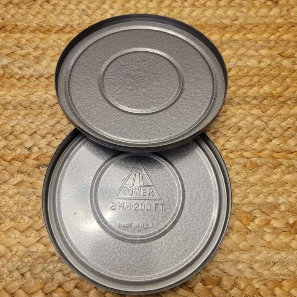 Vintage Tower Brand 8mm Or 16mm Motion Picture Original Storage Canister